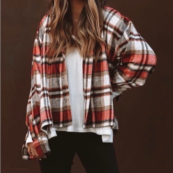 NWT FLAWLESS LIVERPOOL PLAID BUTTON DOWN SHACKET, Sz.S, BNWTIB - Picture 11 of 16